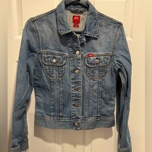 MISS SIXTY jean jacket denim cotton fitted blue classic streetwear party slim S